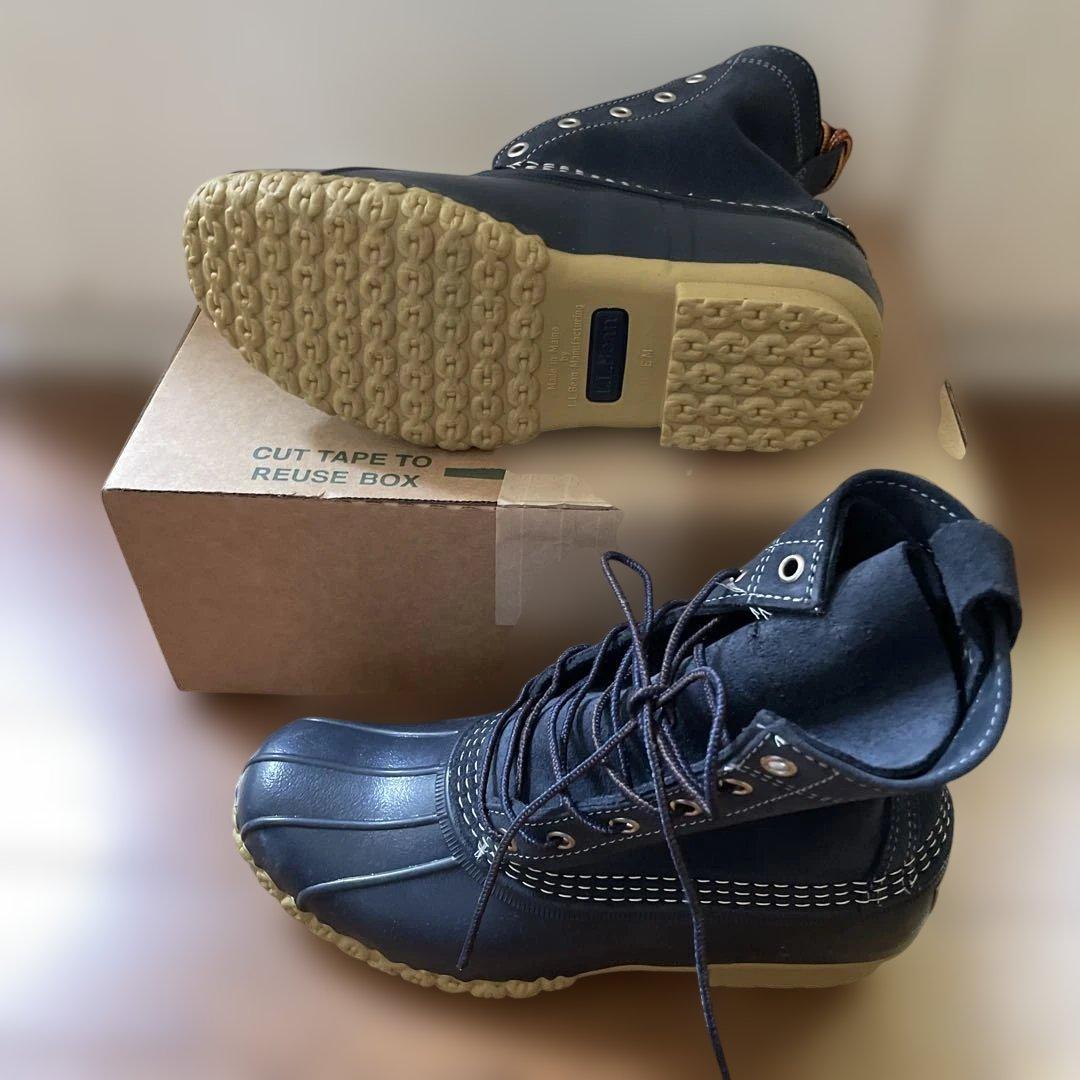 L.L.Bean × Beams別注 ネイビー ビーンブーツ US8