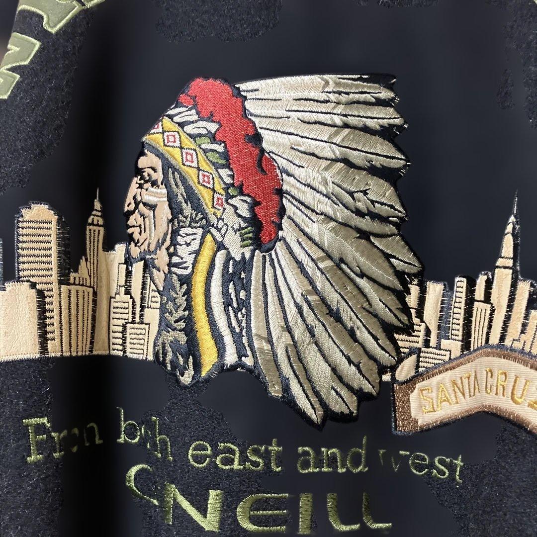 希少/90sヴィンテージ】O'NEILL オニール 本革レザー スタジャン刺繍