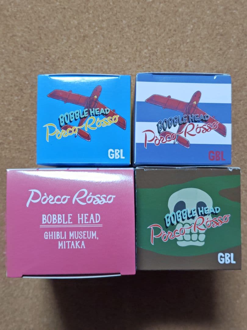 ジブリ GBL バブルヘッド 紅の豚 【4種セット】☆新品未開封