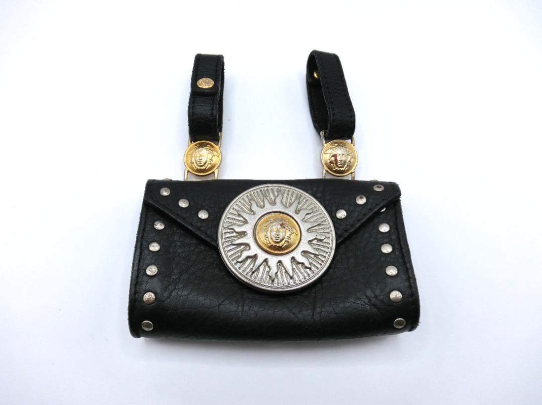 B 　ジャンニヴェルサーチ　メデユーサ　スタッズ 　ウエストポーチ 楽天市場】ヴェルサーチ（ボディバッグ・ウエストポーチ｜メンズバッグ