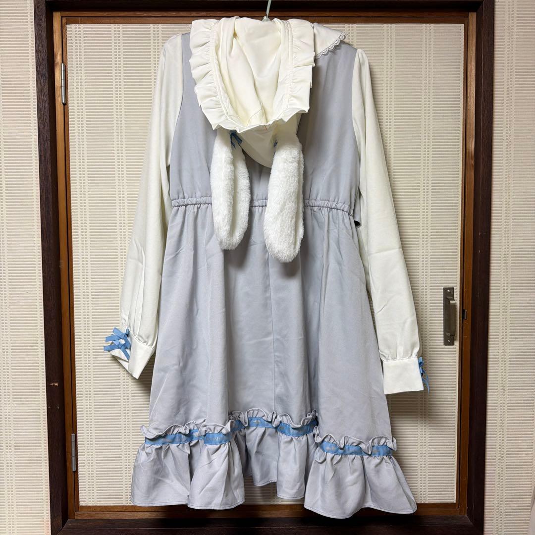 夢展望 DearMyLove シナモロール コラボ ワンピース サックス 3L