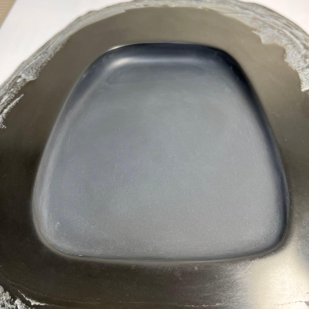 ⭕️デカイ　長崎県対馬　希少　超大型若田硯　年輪様な石紋綺麗　5kg超え　椿竜山