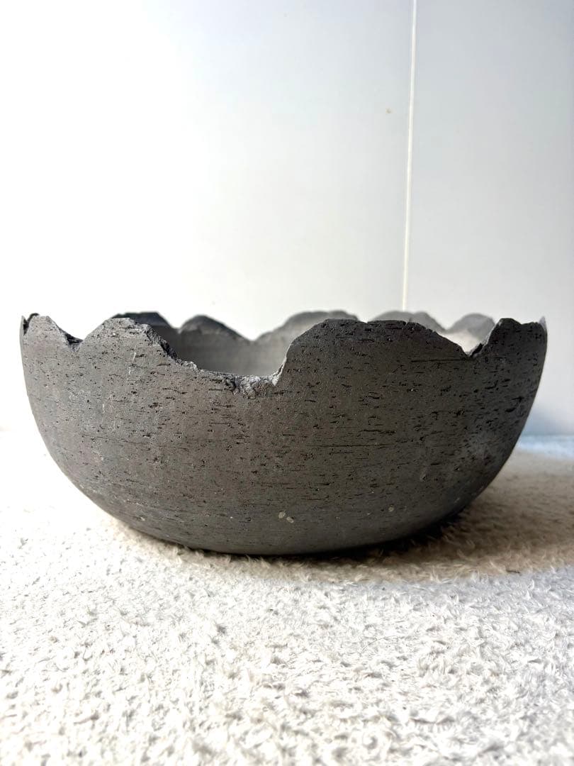 三洲 みやび鉢 大鉢 縁欠け 浅鉢 - メルカリ