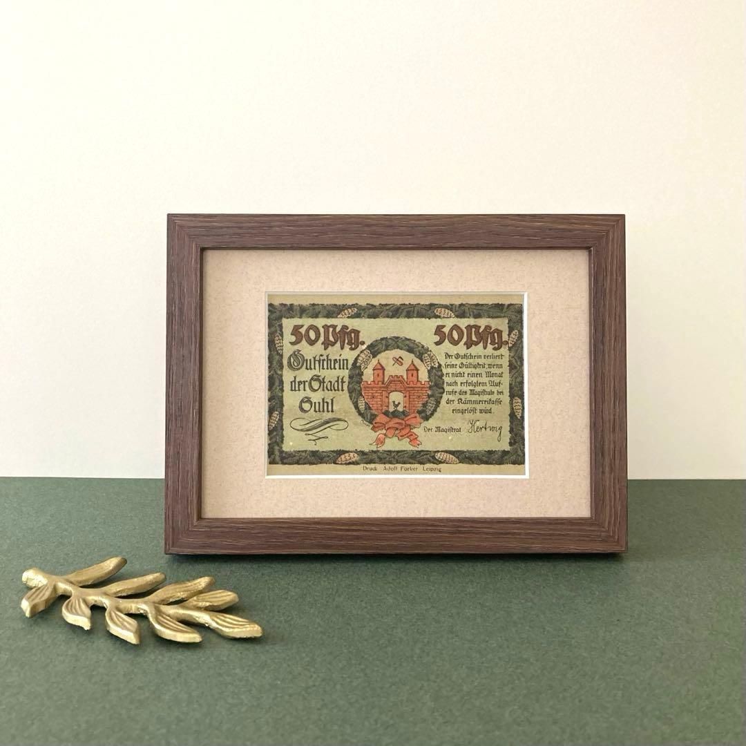 366》アートフレーム アンティーク ノートゲルト ドイツ 額装品 - メルカリ