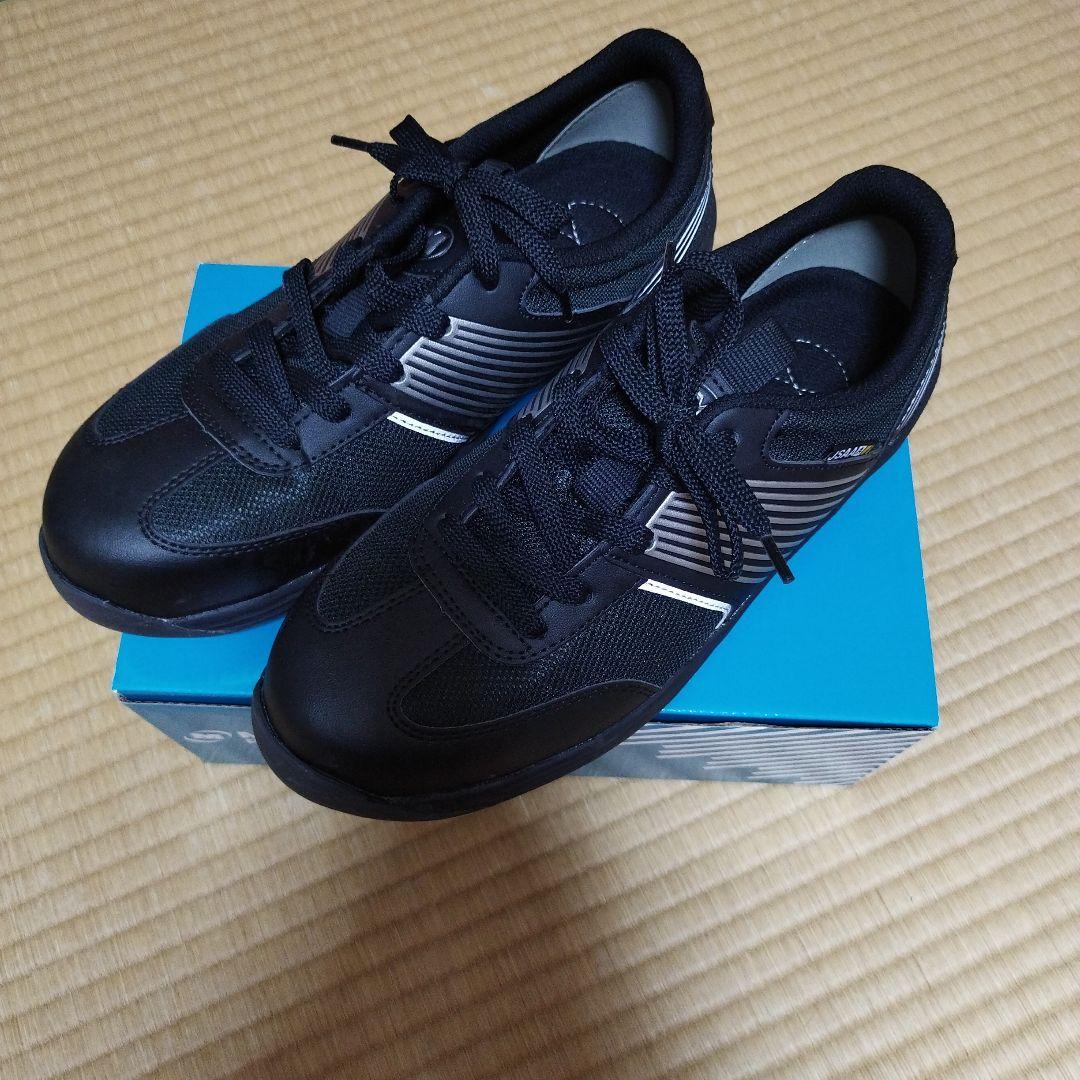 美品✨【25.5cm】ブラックプロスニーカー ミドリ安全 人工皮革製