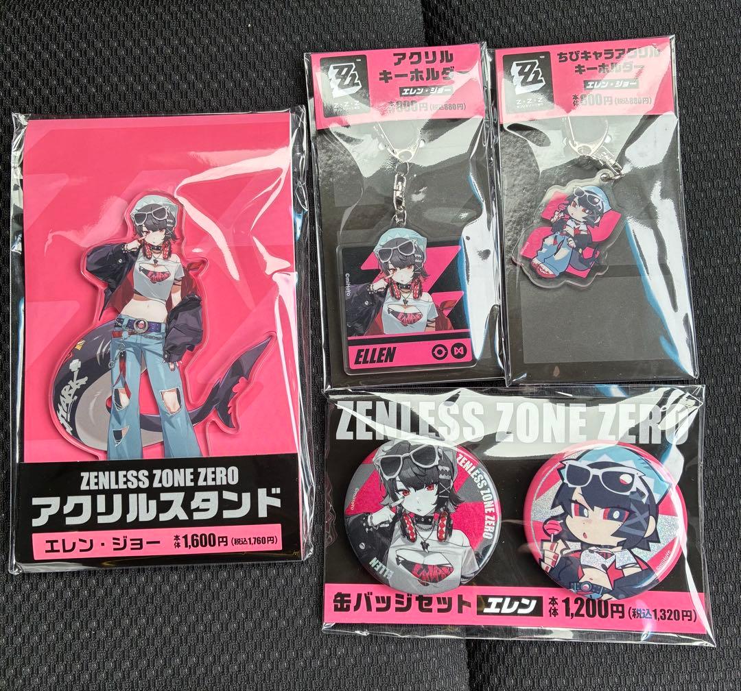 エレン ジョー ファミマ限定SET ゼンゼロ アクスタアクキー缶バッジ