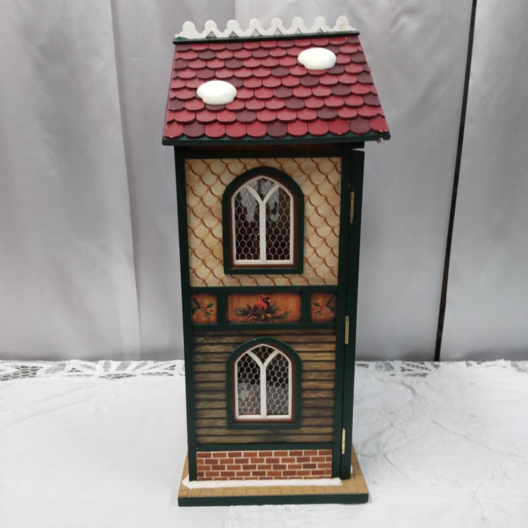 ハウス型オルゴール 新品訳アリ ドールハウス ミニチュア クリスマス