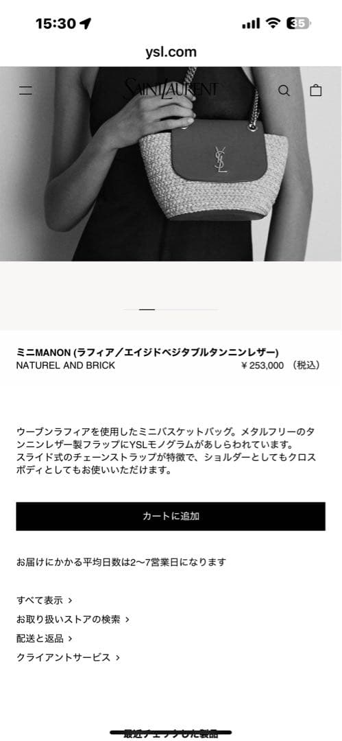 つくね様専用】サンローランマノンMINIラフィア2wayかごバッグ - メルカリ