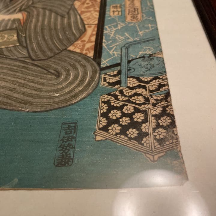 豊国画 彫竹 五井屋京之助 美品です - メルカリ