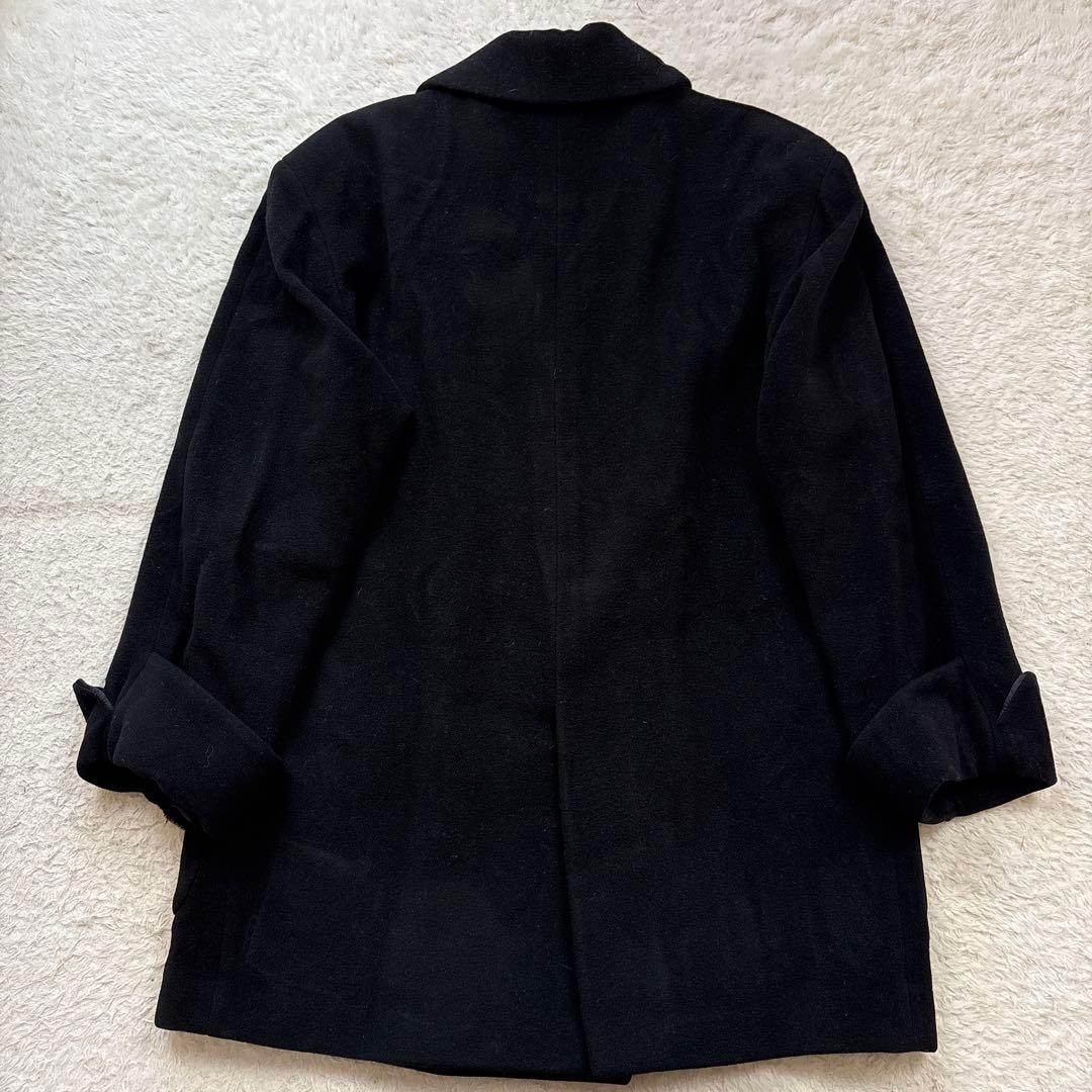 GUCCI グッチ アンゴラウールピーコート ヴィンテージ ブラック 金釦