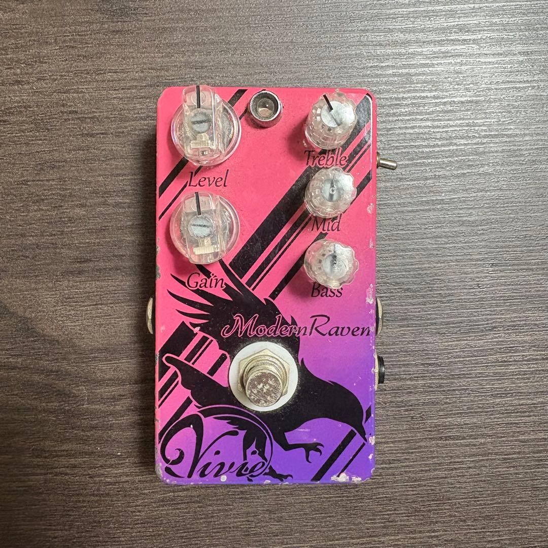 Vive Modern Raven ギターエフェクター　ディストーション Vivie Modern Raven - ハイゲイン時にもニュアンスを損なわずに上質な