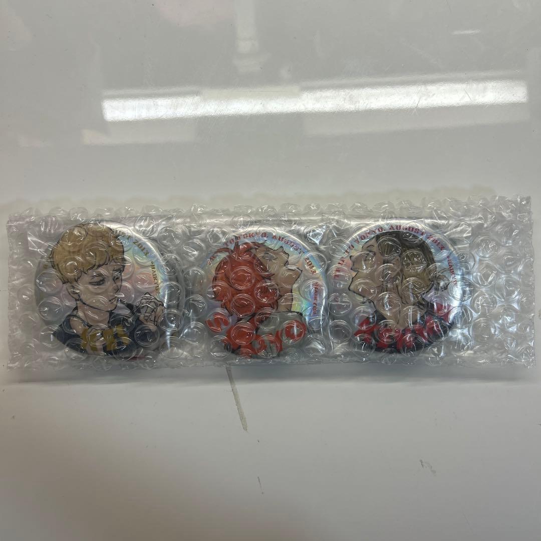 ハイキュー東京遠征2013夏 メタリック缶バッジジャンプGIGA 6種セット