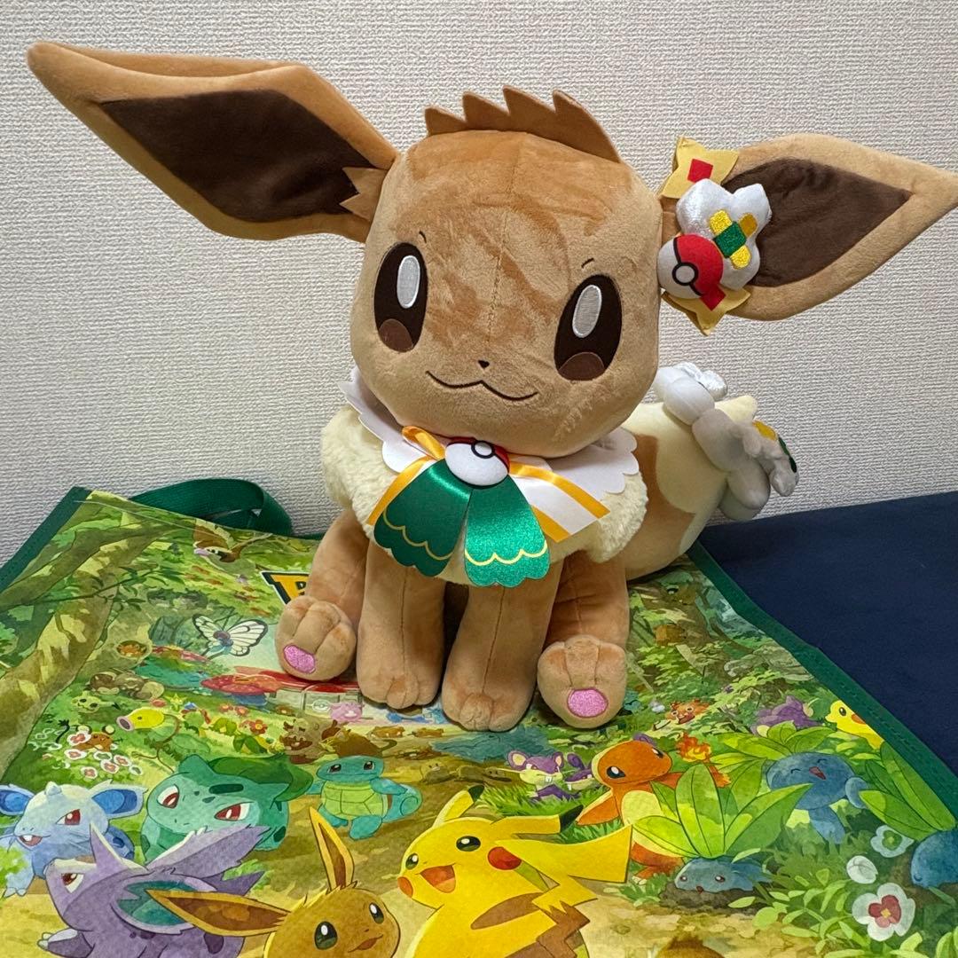 新品タグ付き】ポケパークカントー限定品 ピカチュウ イーブイ