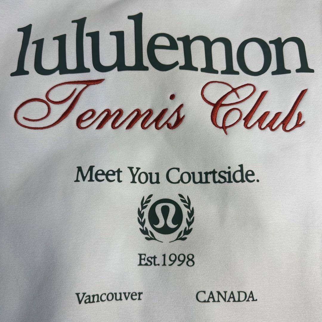 えんど 様用美品 lululemon テニスクラブスウェット ホワイト スエット