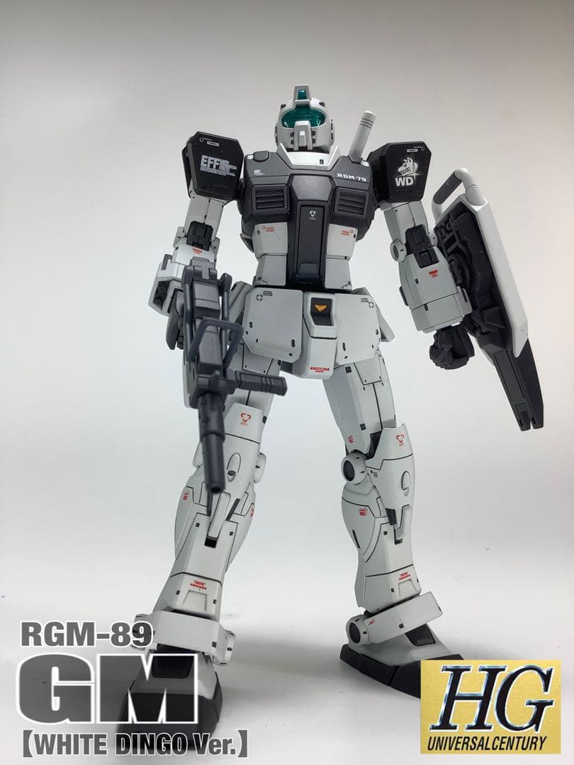 HG RGM-89 ジム【ホワイト・ディンゴ隊仕様】塗装済完成品 HG RGM-79 ジム【ホワイトディンゴ隊仕様】 塗装済完成品｜Yahoo