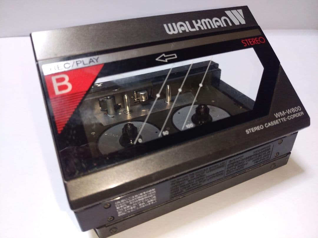 ダブルカセット ウォークマン WM-W800【録音再生 動作せず・ジャンク