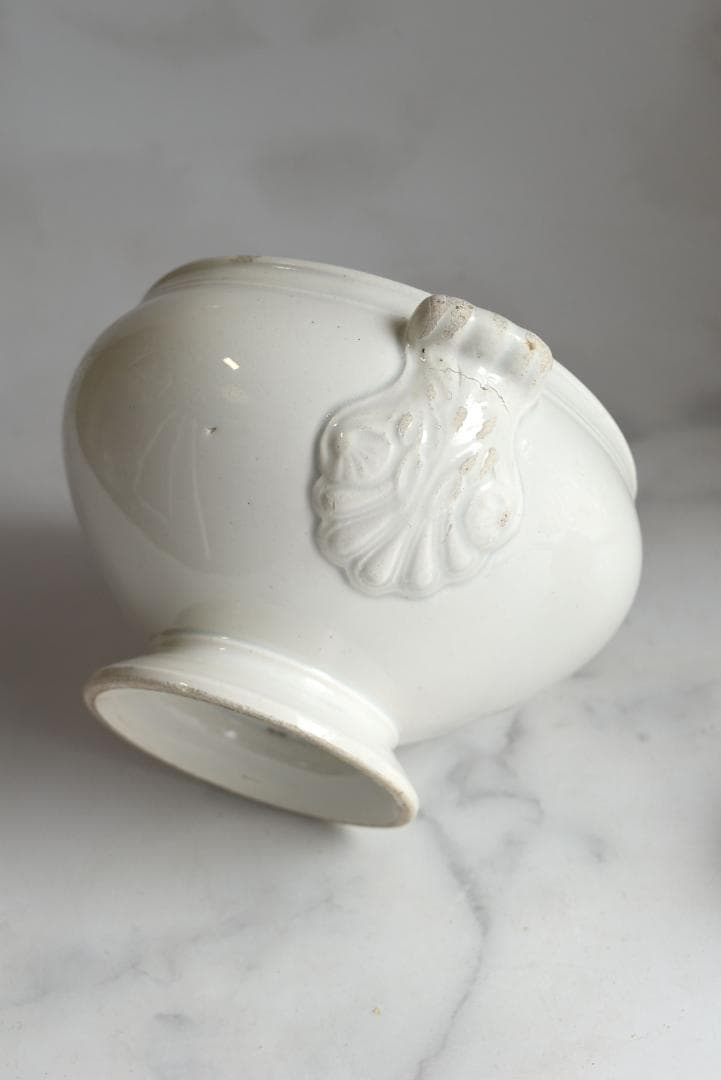 珍しい窯 フランス19世紀 美しいスーピエ（小）印有 フランスアンティーク