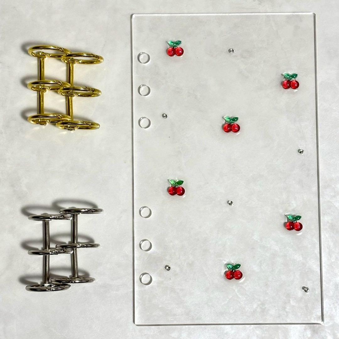 ✨新作✨A6 アクリルレジンバインダー リング付き 韓国 貯金 - メルカリ