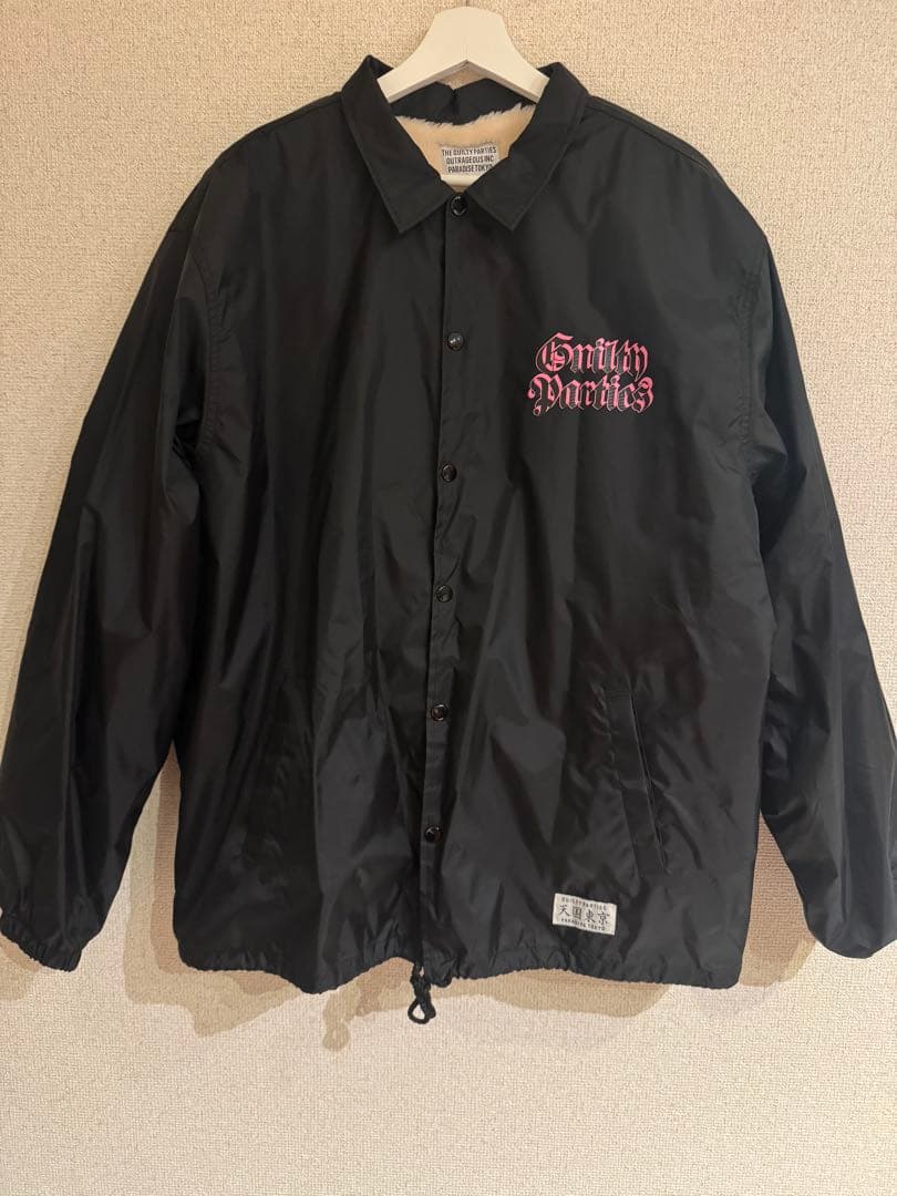 お*る様 WACKOMARIA ボア コーチジャケット 21AW WACKO MARIA(ワコマリア) / ROCKERS ボアコーチジャケット L/BLK