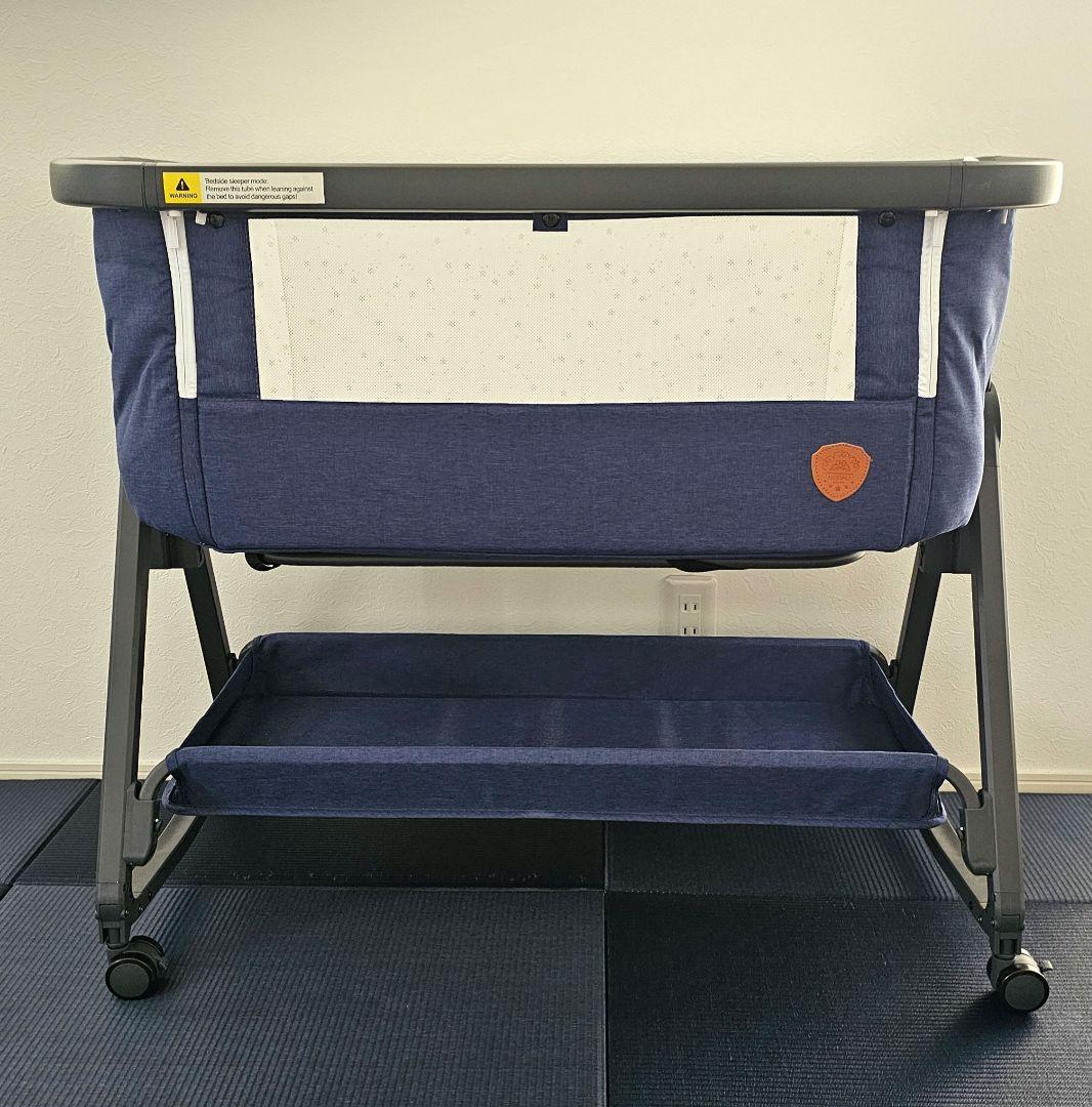 【美品】HZDMJ ベビーベッド ネイビー HZDMJ ベビーベッド ネイビー 折りたたみ 持ち運び - メルカリ