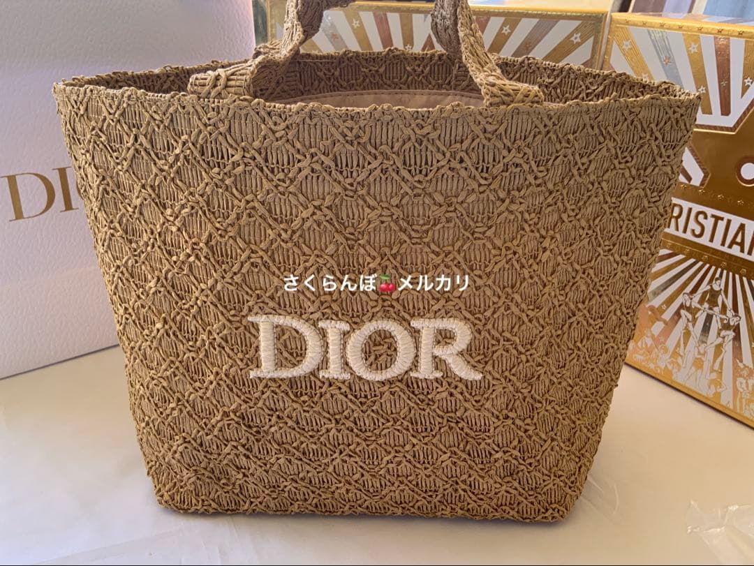 Dior ノベルティ ストロートートバッグ 即購入可能です。在庫1点
