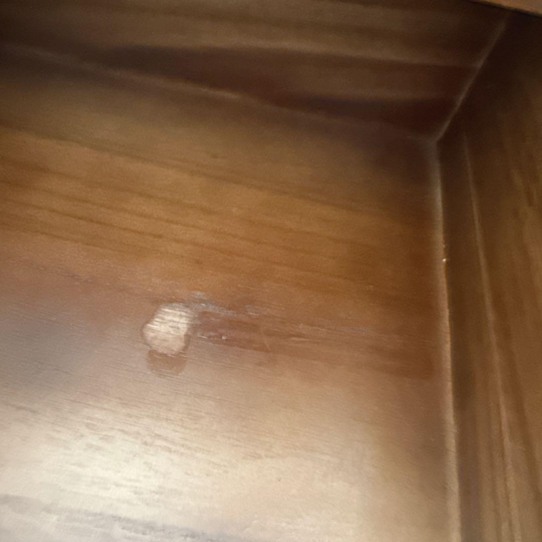 kuri様 サイドテーブル ナイトテーブル 組み立て不用 オーク×ゴールド