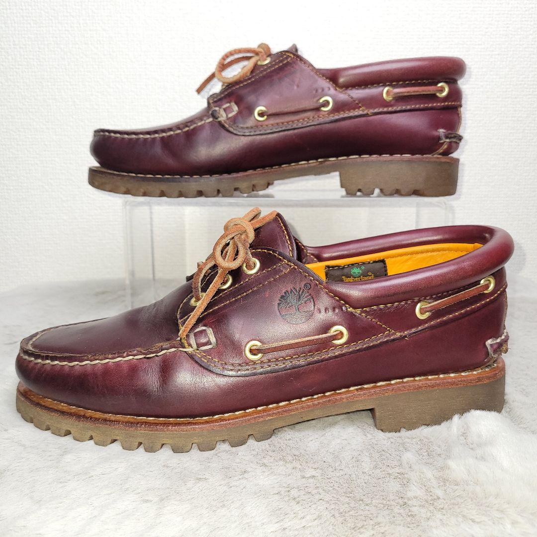 美品✨ Timberland 27.0 デッキシューズ ラバーアウトソール - メルカリ