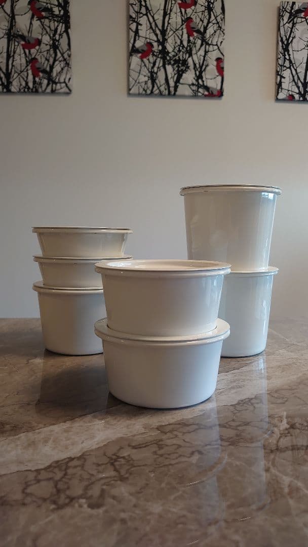 カイコ kaico maru SS2個 S2個 M1個 L2個 セット 懐かしさ漂う琺瑯容器】 kaico maru SS ｜のレン神楽坂【公式通販