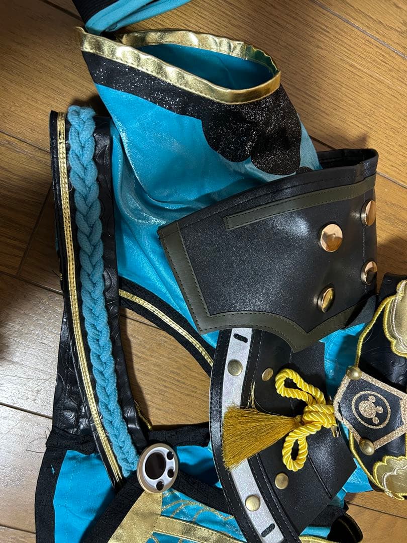 三分妄想【販売終了品】 原神 ゴロー 衣装 ウィッグ 耳2種類付き 下駄