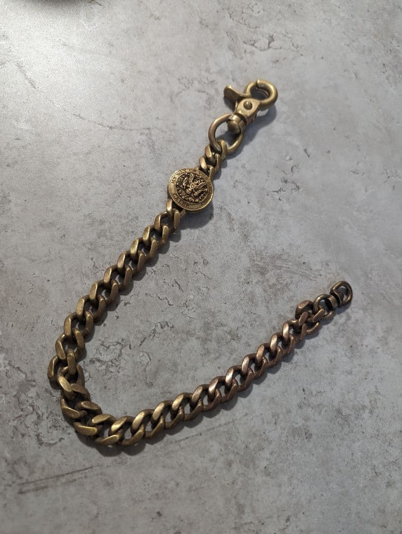 ☆CALEE☆キャリー ウォレットチェーン ブラス 真鍮 コンチョ 廃盤品