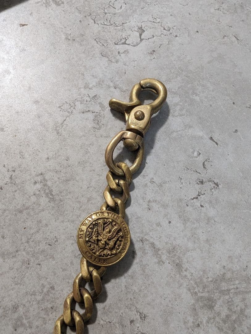 ☆CALEE☆キャリー ウォレットチェーン ブラス 真鍮 コンチョ 廃盤品