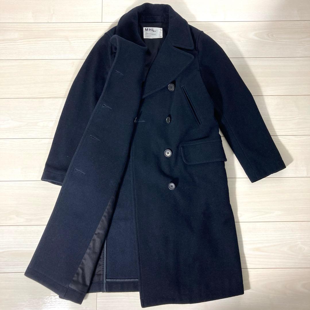 MHL. マーガレットハウエル ウールメルトン ダブル ロングピーコートⅡ