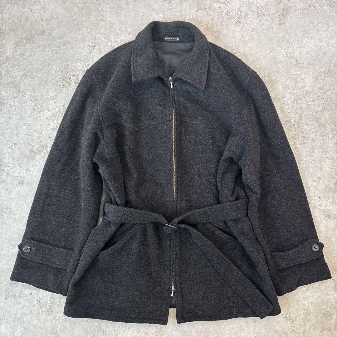 90s フランス製 アニエスベー ririジップ ウール ジップアップコート 2