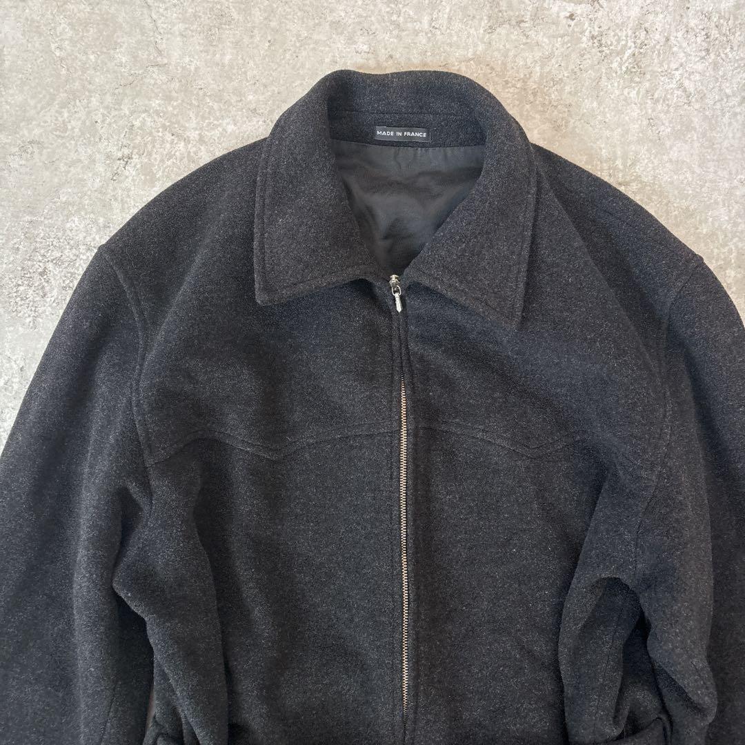 90s フランス製 アニエスベー ririジップ ウール ジップアップコート 2