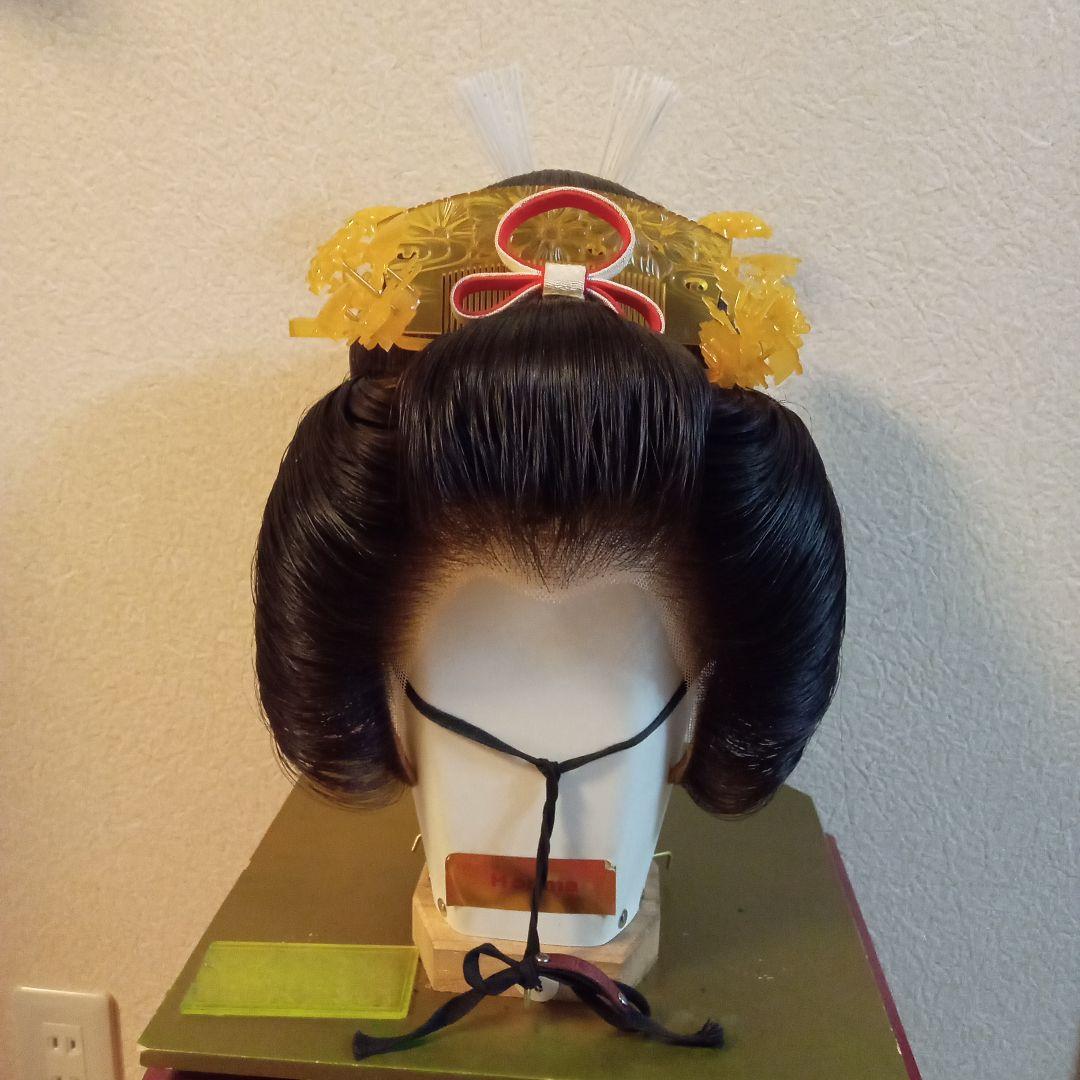 【再値下げ】花嫁用 文金高島田 べっ甲風かんざし付き 半かつら＋べっ甲かんざし＋白無垢』 文金高島田は、江戸時代の上流