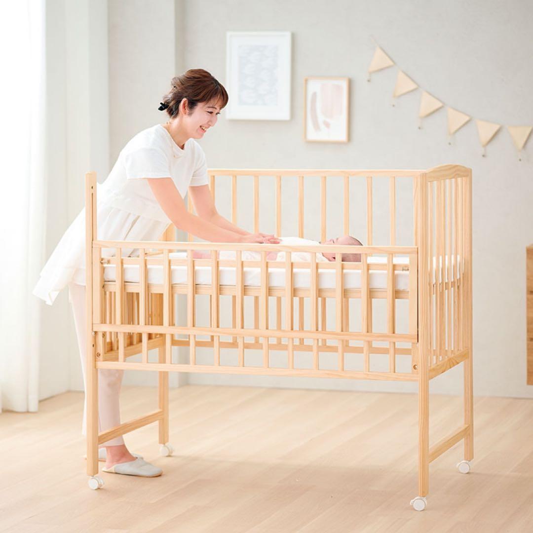 yamatoya ミニサイズトールプラスWオープンミニベビーベッド