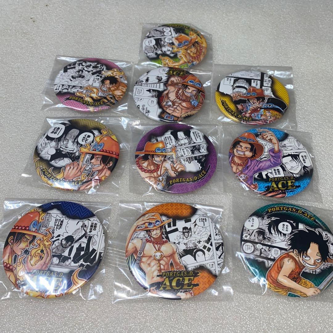 ワンピース コレクション缶バッジ heroes エース 10点セット まとめ