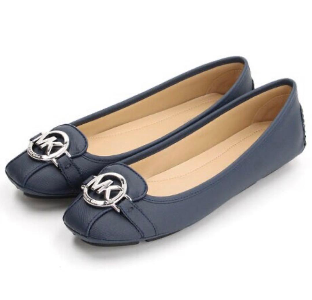 ☆新品☆マイケル・コースFULTON モカシン ネイビー 24㎝フラット