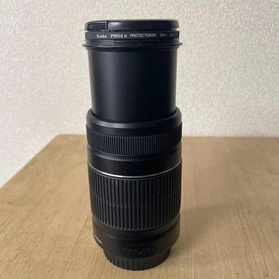 Canonズームレンズ。55〜250mm MACRO 1.1m／3.6ft