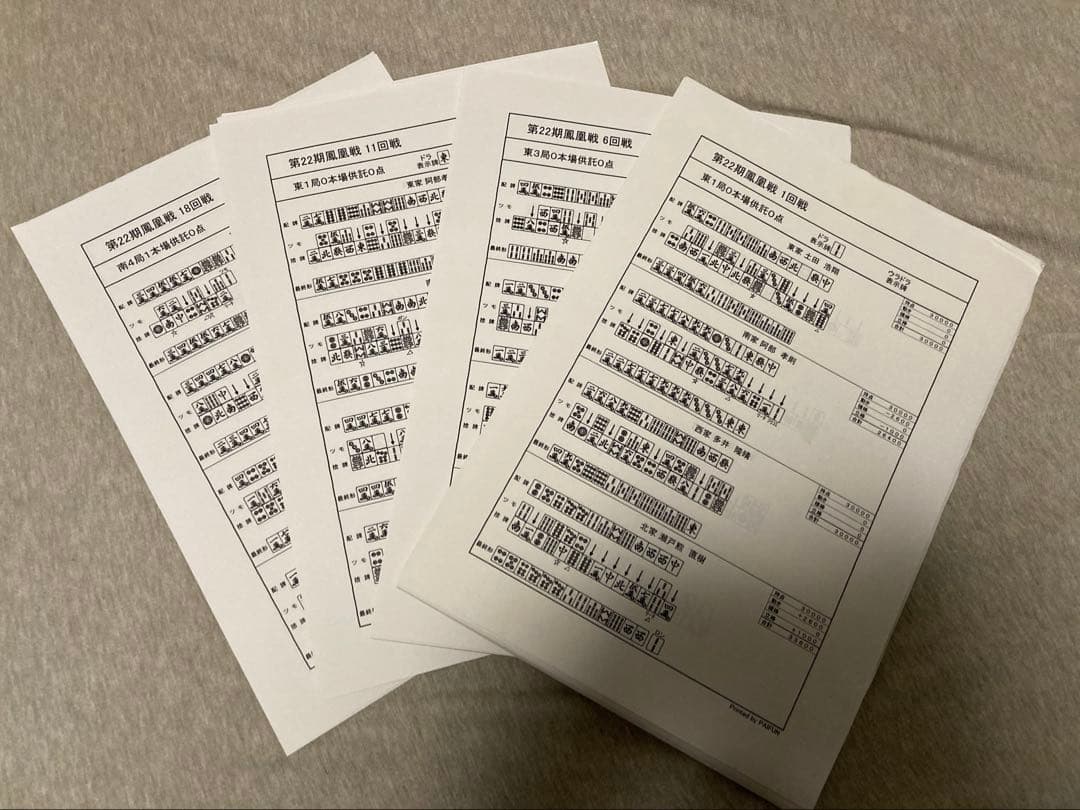 麻雀 [マニアック] 棋譜<第22期鳳凰戦> 日本プロ麻雀連盟員手帳 麻雀 [マニアック] 棋譜<第22期鳳凰戦> 日本プロ麻雀連盟員手帳 - メルカリ