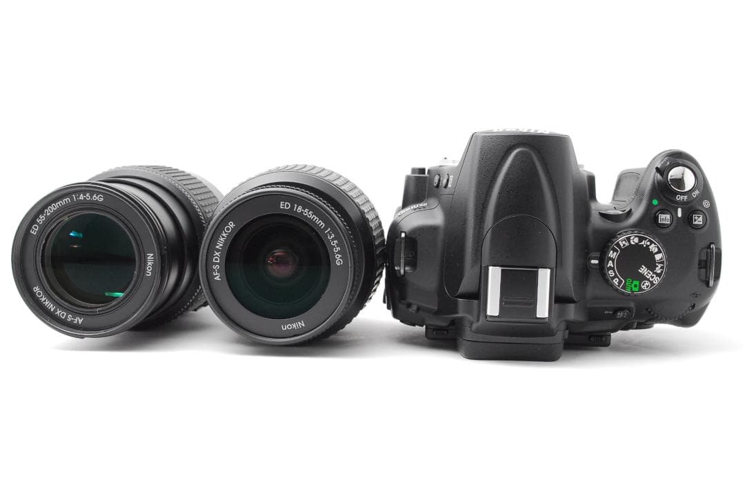 使用感少美品】ダブルレンズ Nikon D5000 スマホ転送 自撮り 動画