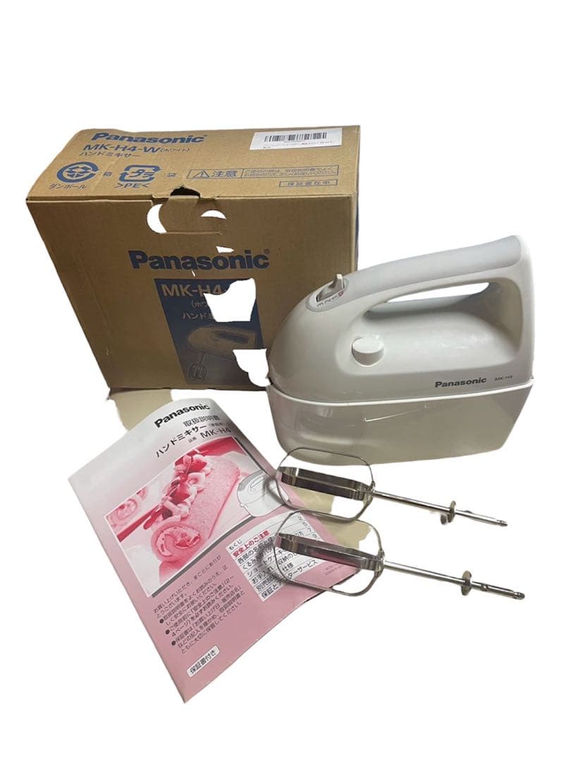 パナソニック　Panasonic　ハンドミキサー MK-H4-W Amazon.co.jp: パナソニック ハンドミキサー 泡立て器 速度3段切り替え