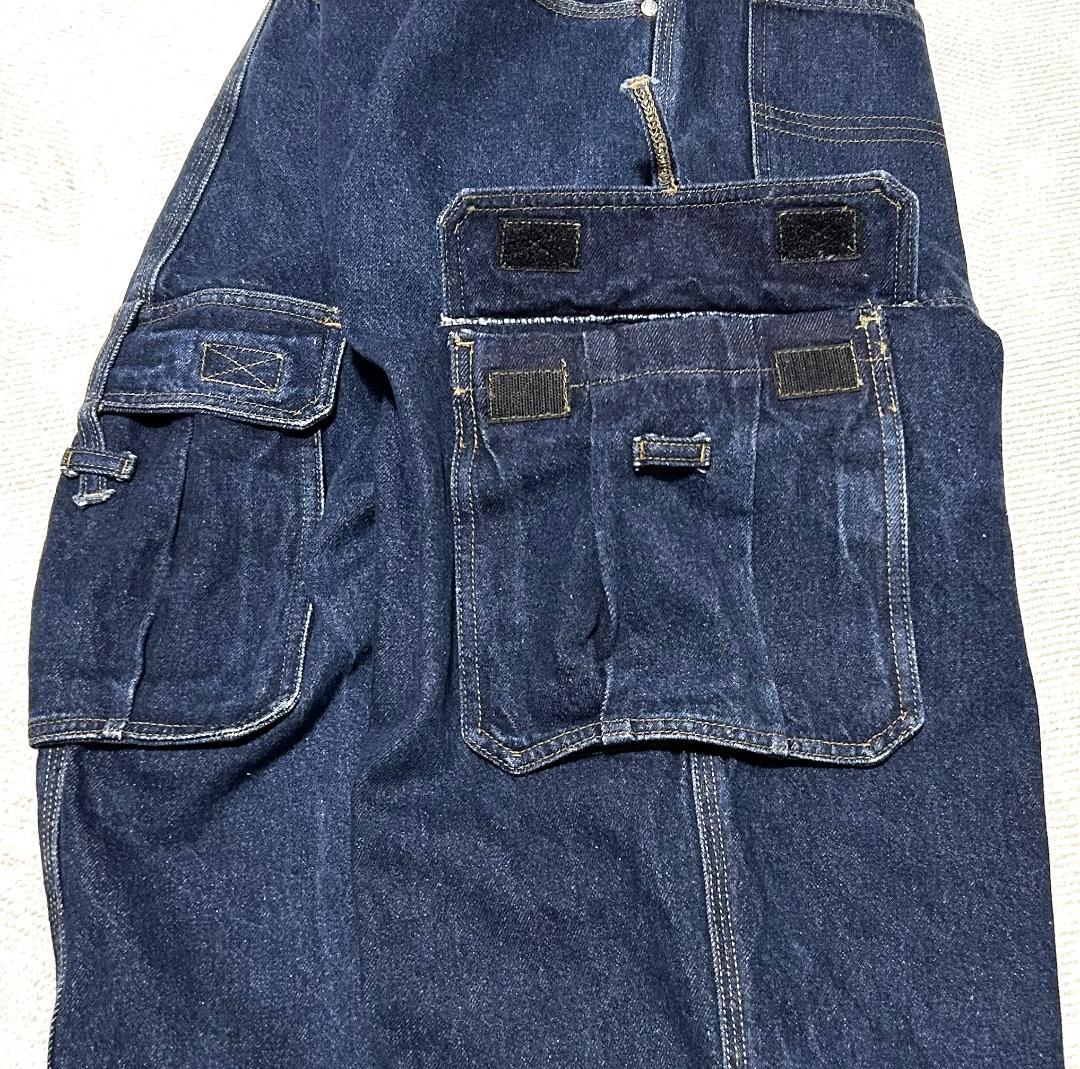 ANCHOR BLUE バギーワイドデニム 濃紺 カーゴポケット W36 - メルカリ