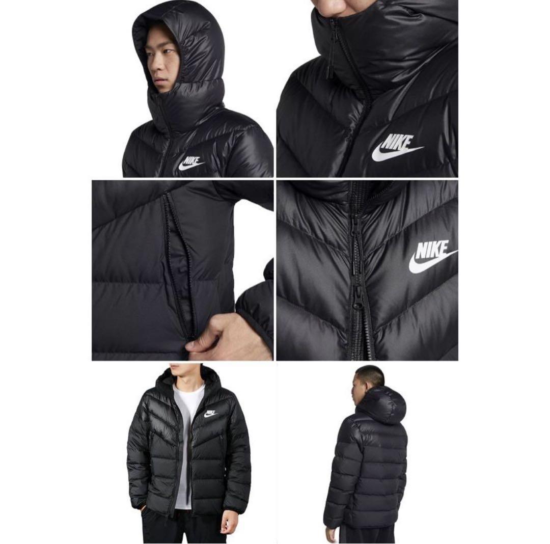 ナイキ Nike ダウンジャケット ブラック 黒 メンズ L - メルカリ