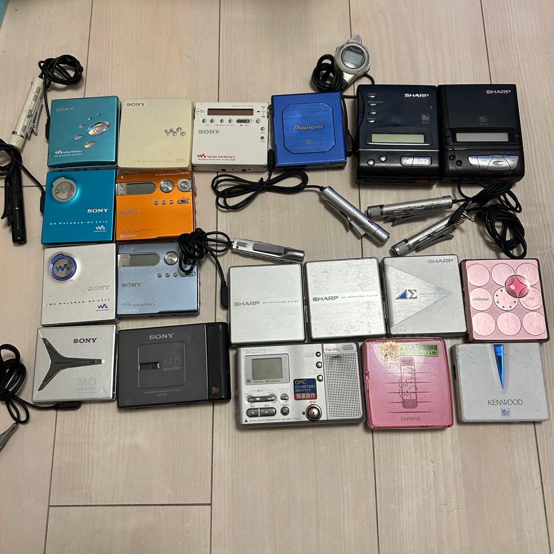 SONY MD WALKMAN等 MDプレイヤー まとめ売り - メルカリ