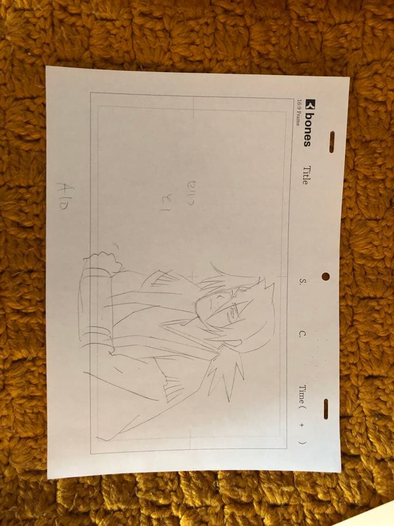 ストレンヂア 無皇刃譚sword of the strange 修正直筆原画