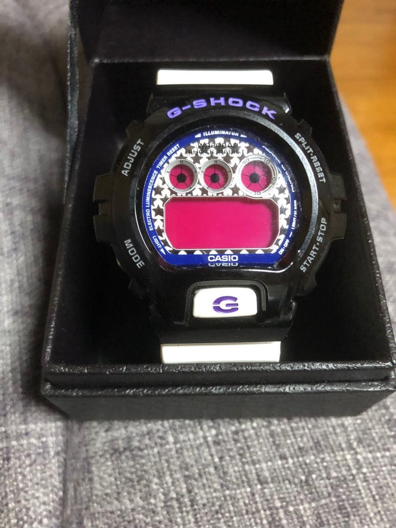 美品】G-SHOCK DW6900 ホワイト×ブラック×パープル