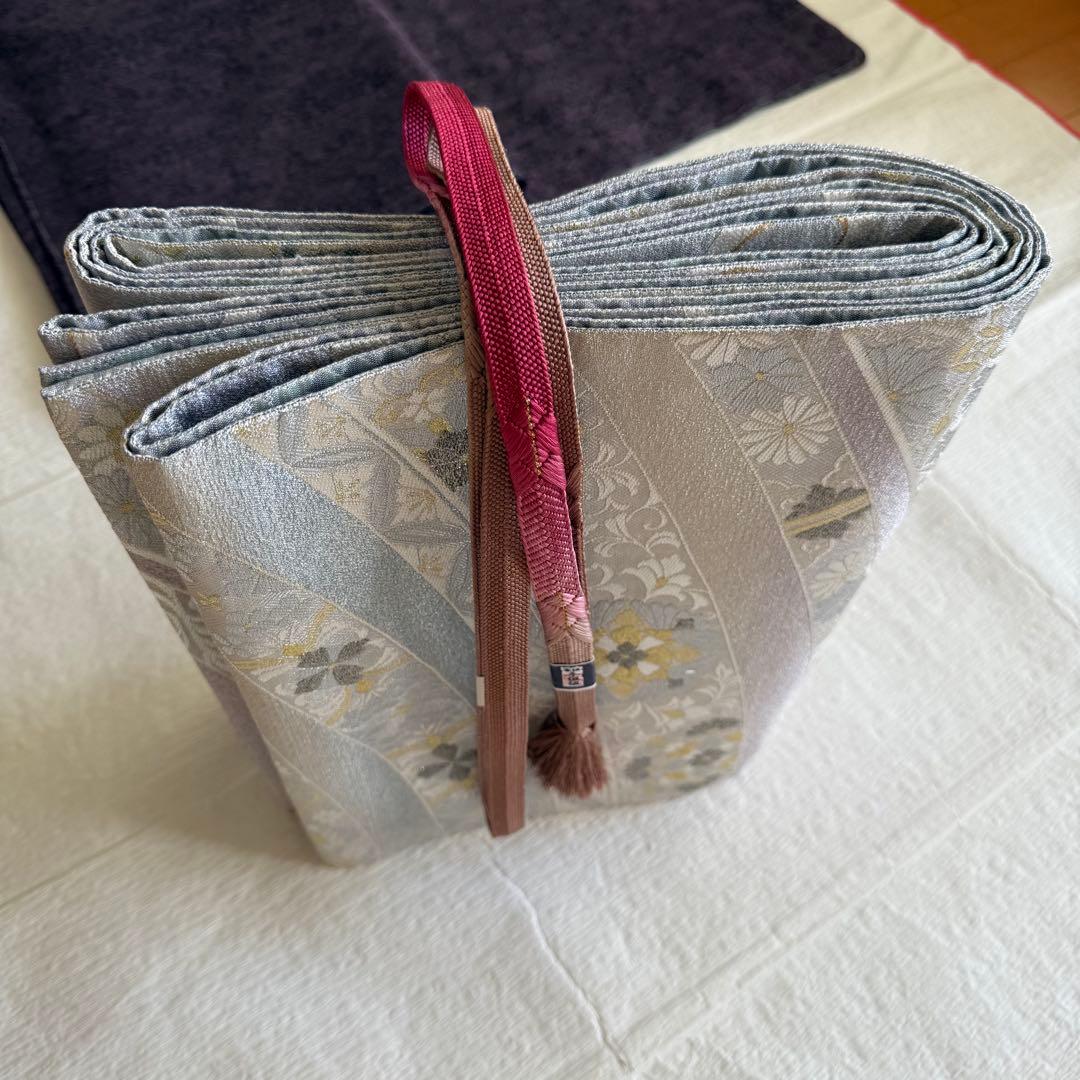 eoka様 西陣まいづる フォーマル袋帯 銀彩宝飾文 - メルカリ
