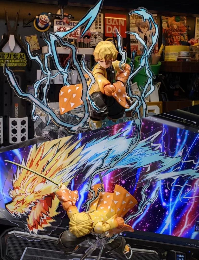 鬼滅の刃 エフェクト件 アクリルスタンド 火の神神楽 炎 水 雷 呼吸