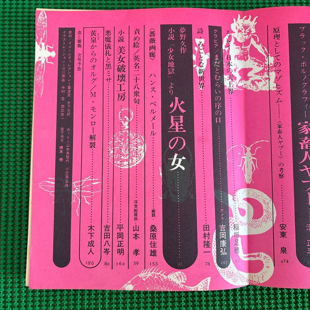 【初版】　「血と薔薇」　生きているマゾヒズム　1969年　No.4 天声出版